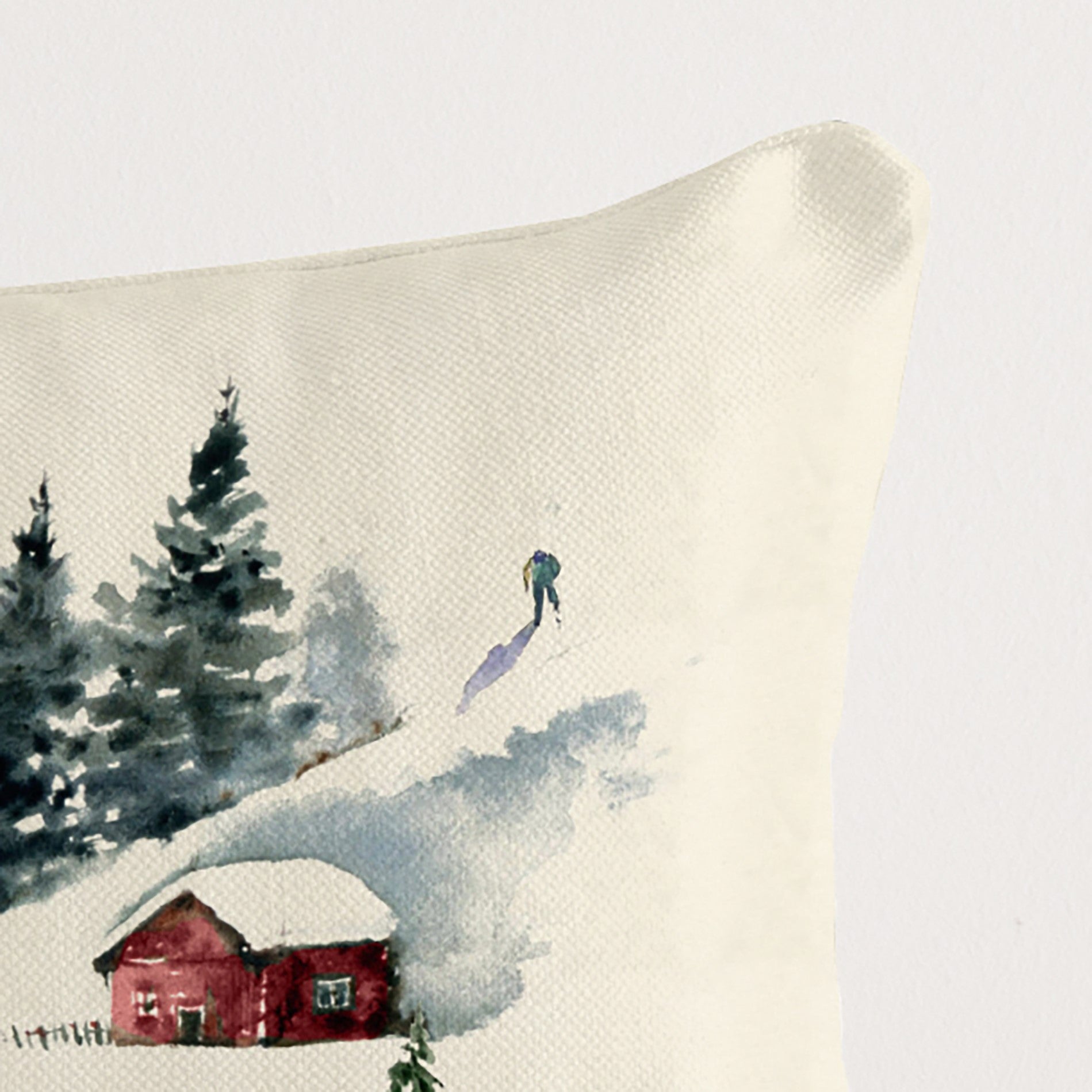 100% cotton Winter Ski cushion cover 1225 30x50 cm