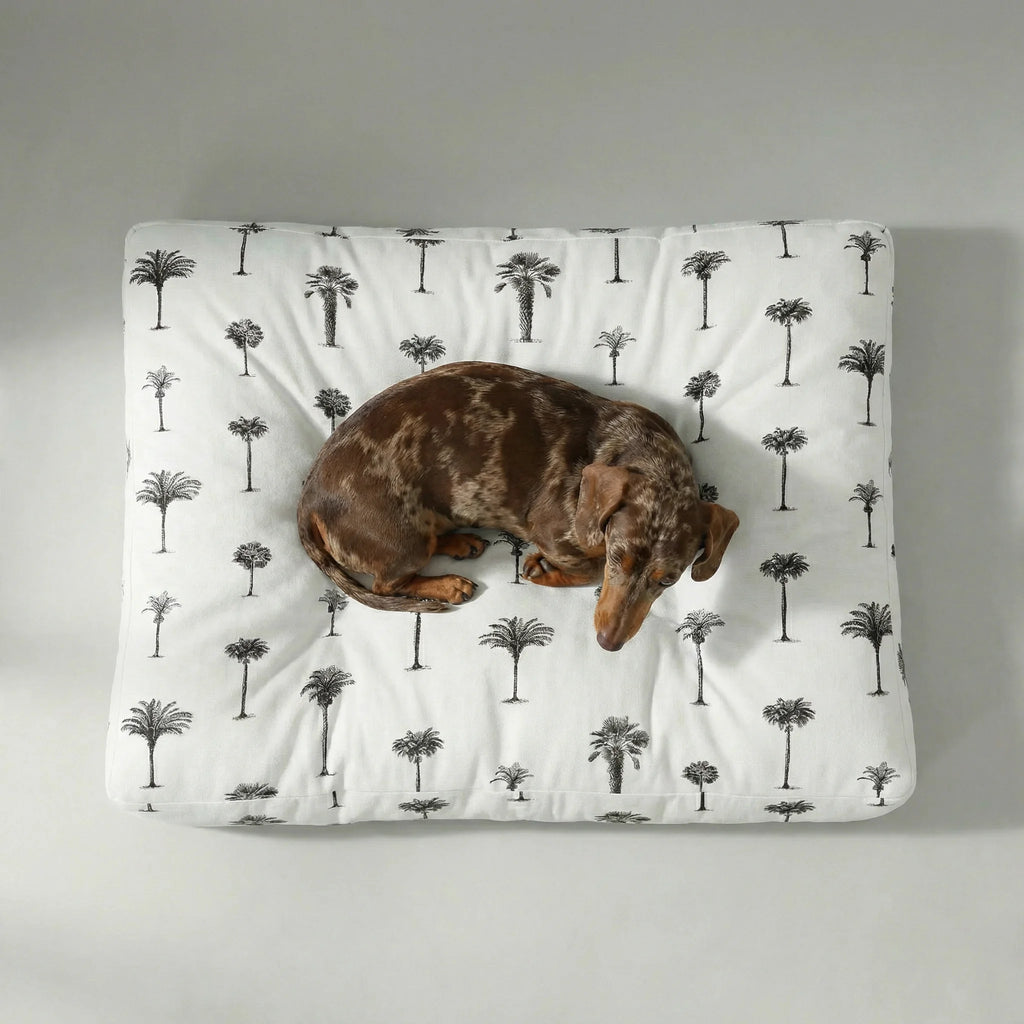 Xativa thick, padded pet bed with stain-resistant finish