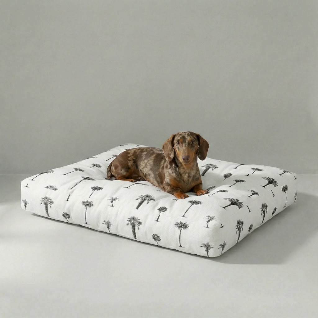 Xativa thick, padded pet bed with stain-resistant finish