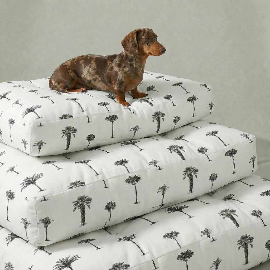 Xativa thick, padded pet bed with stain-resistant finish