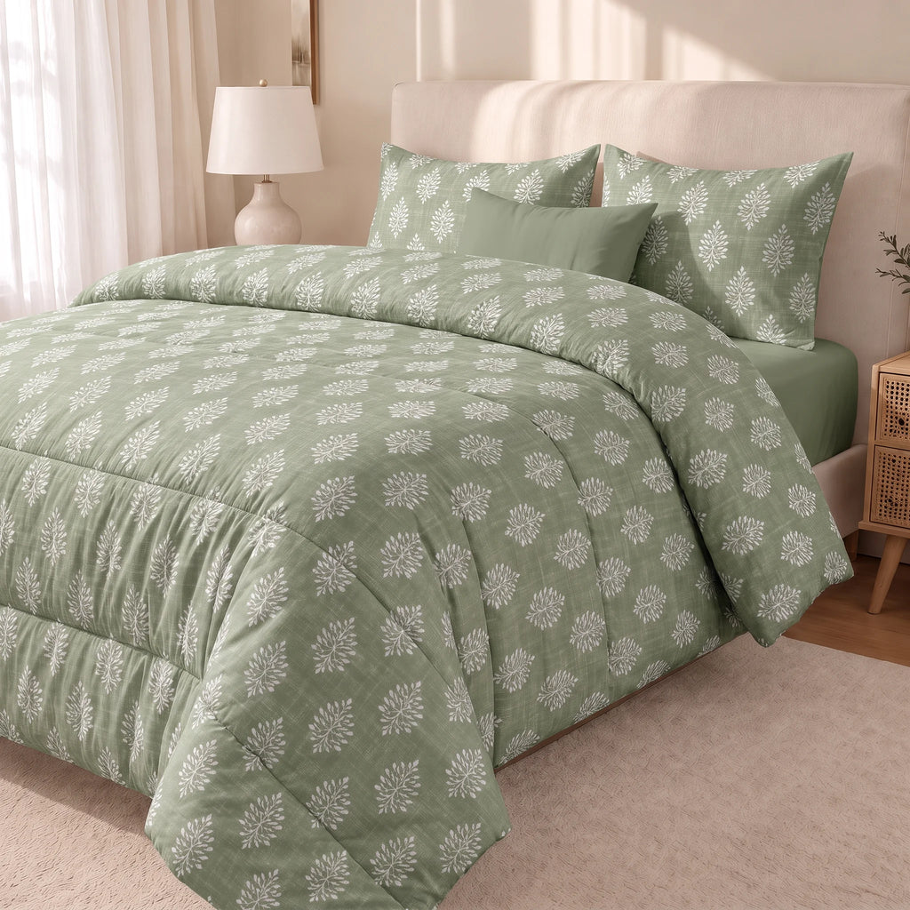 Edredón estampado acolchado Zoyel tacto suave