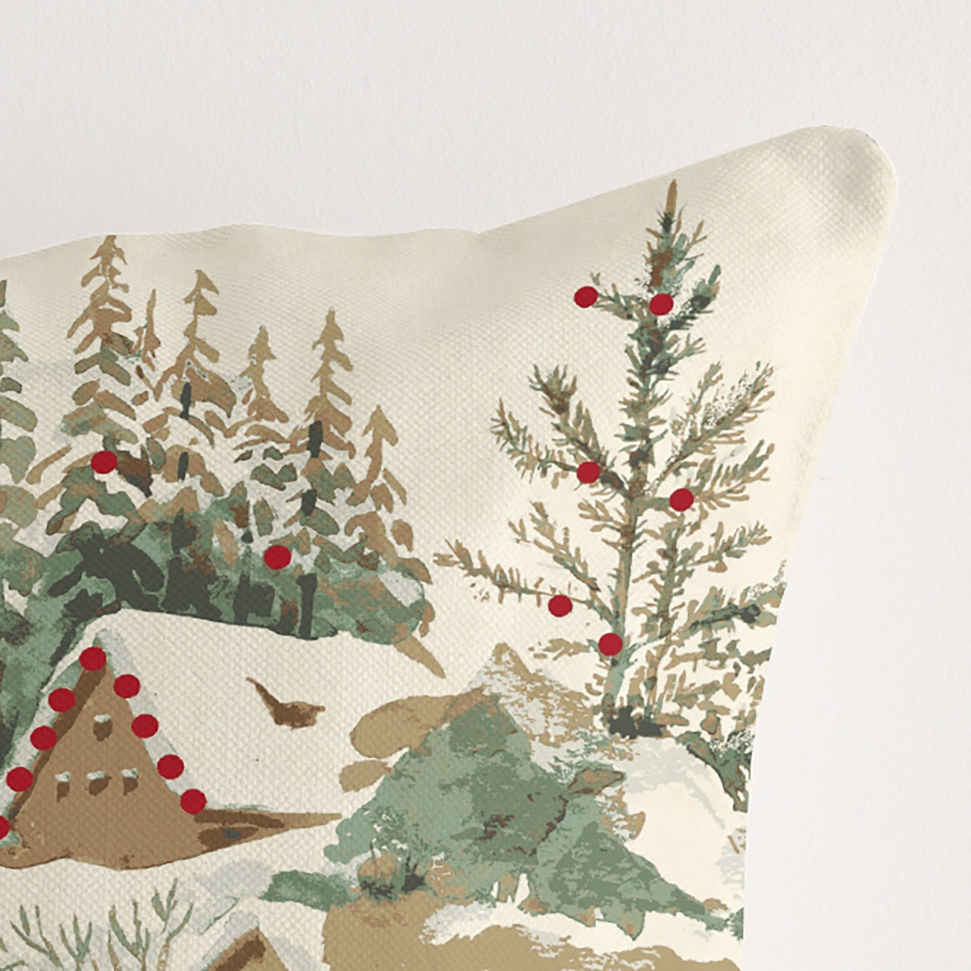 100% cotton Christmas Deer cushion cover A 50x50 cm