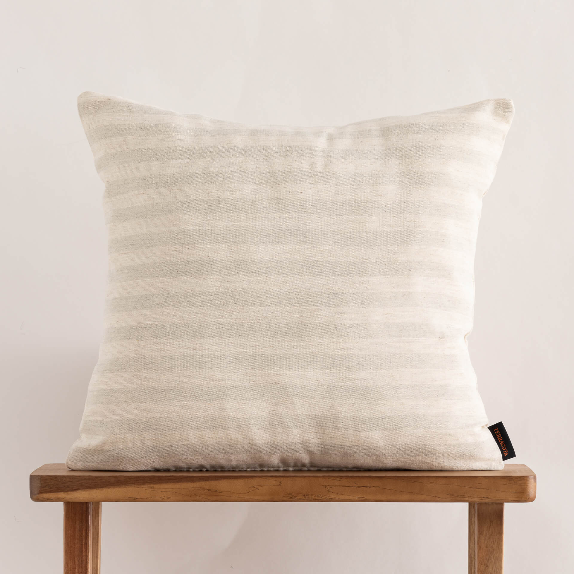 Funda de cojín jacquard 50x50 cm Jávea Grande Lino 0