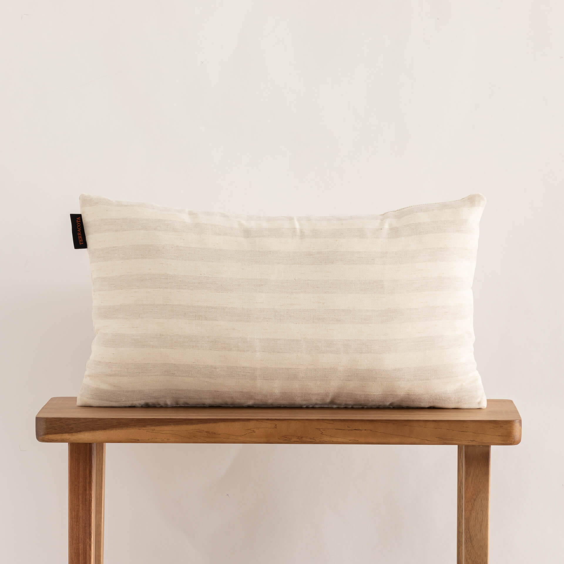 Funda de cojín jacquard 30x50 cm Jávea Grande Lino 0