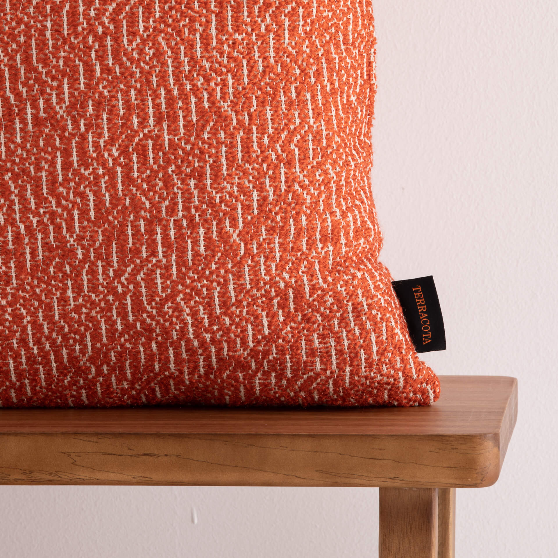 Funda de cojín jacquard 30x50 cm Benisa Teja 1