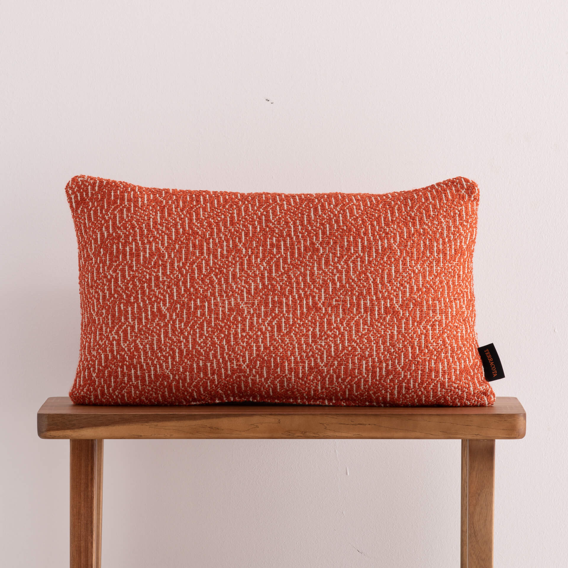 Funda de cojín jacquard 30x50 cm Benisa Teja 0