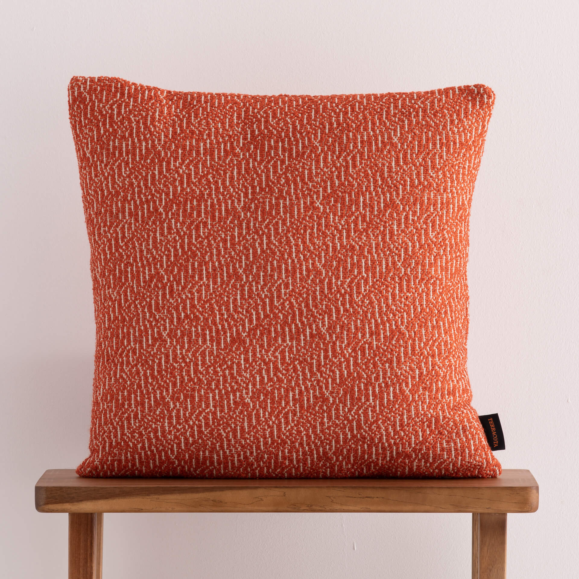 Funda de cojín jacquard 50x50 cm Benisa Teja 0