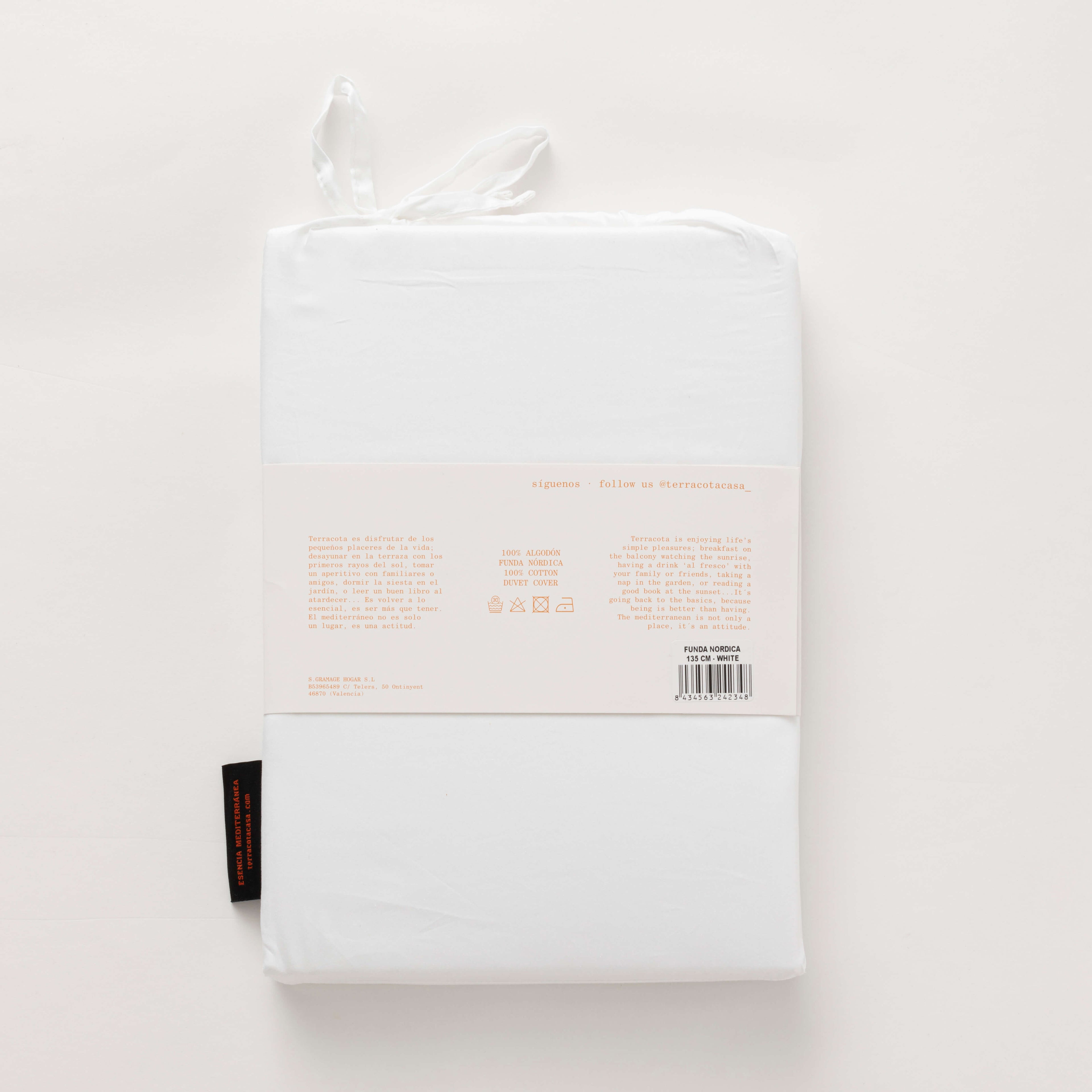 Funda nórdica satén 300 hilos White 5