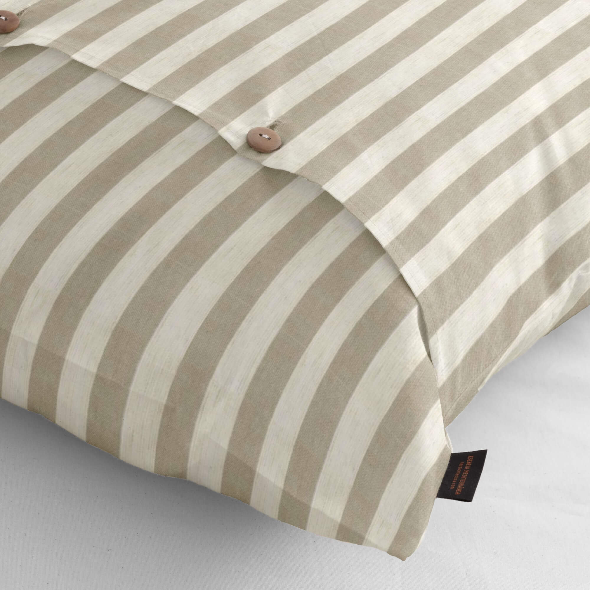 Funda de almohada jacquard Jávea Grande Tabaco 2