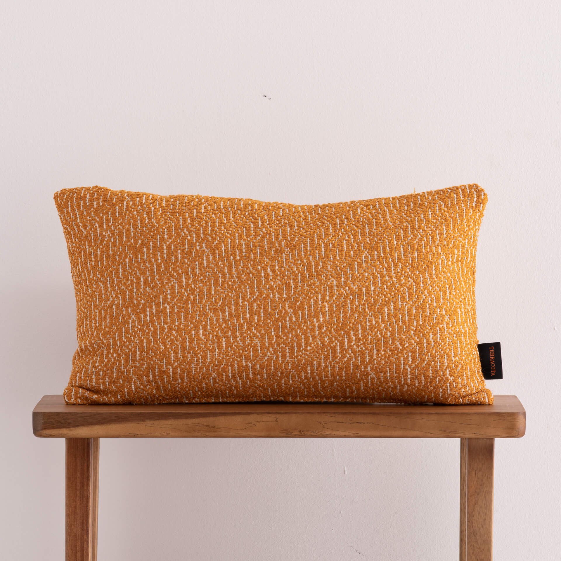 Funda de cojín jacquard 30x50 cm Benisa Ocre 0