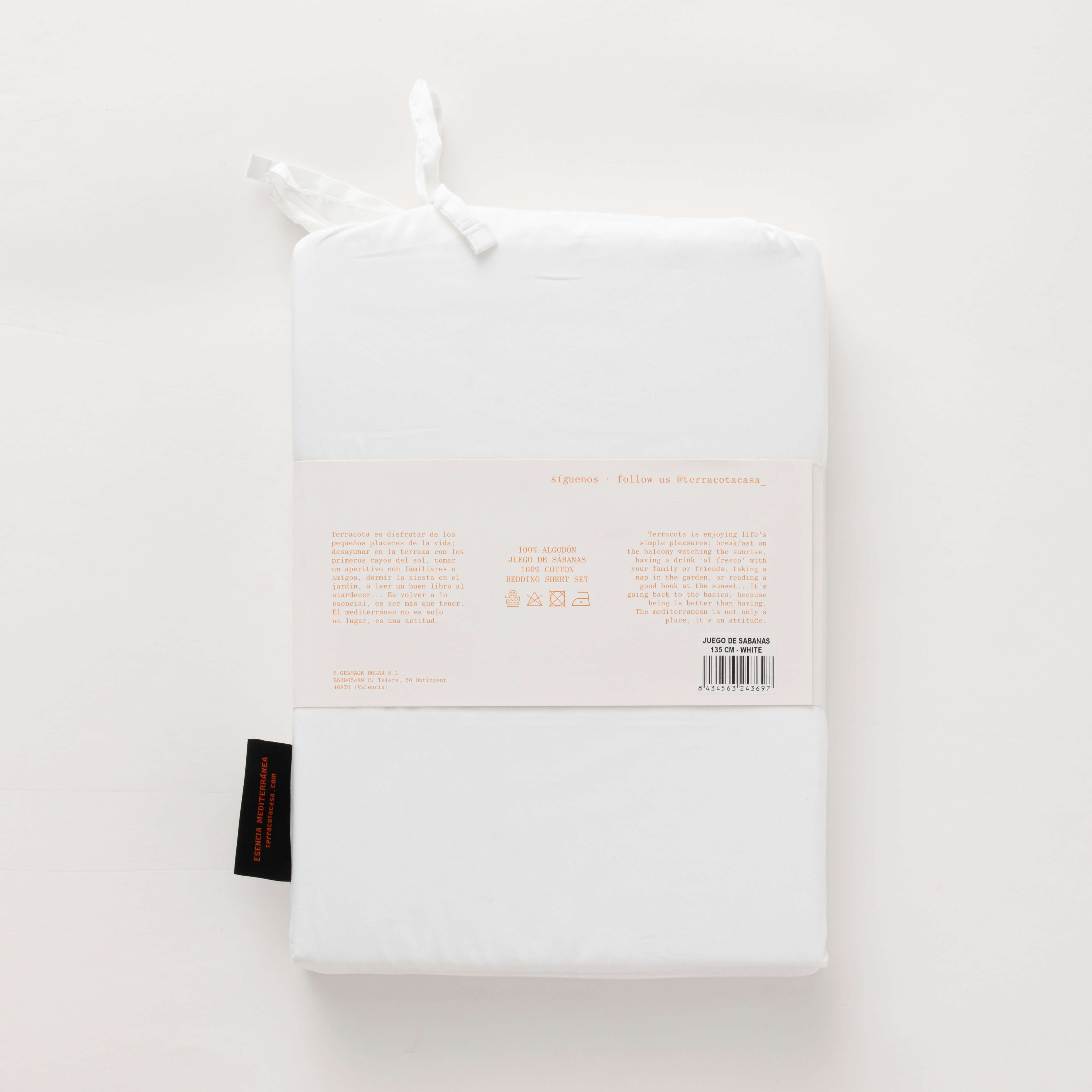 Juego de sábanas satén 300 hilos White 6