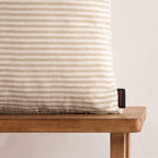 Funda de cojín jacquard 50x50 cm Jávea Mediana Tabaco 1