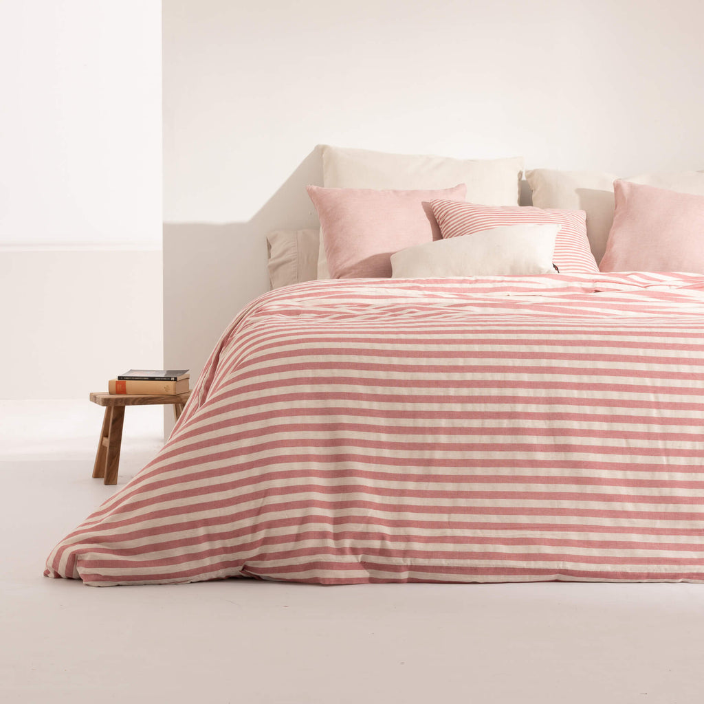 Funda nórdica jacquard Jávea Grande Granate 4