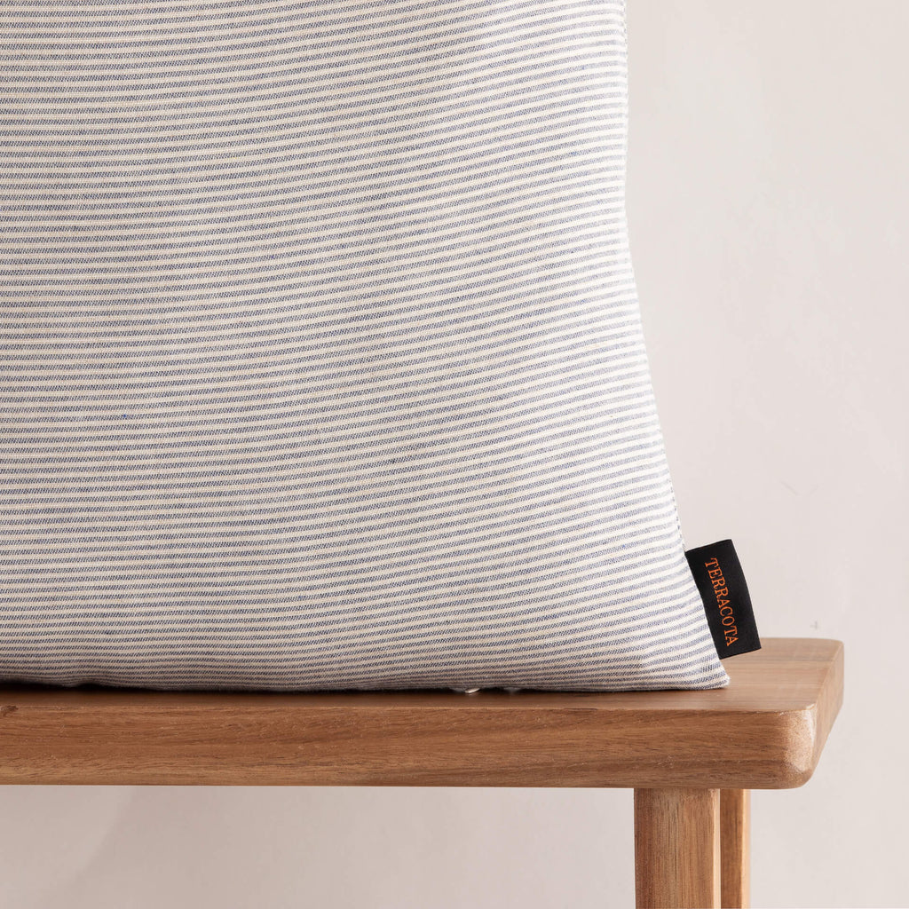 Funda de cojín jacquard 30x50 cm Jávea pequeña Azulón 1