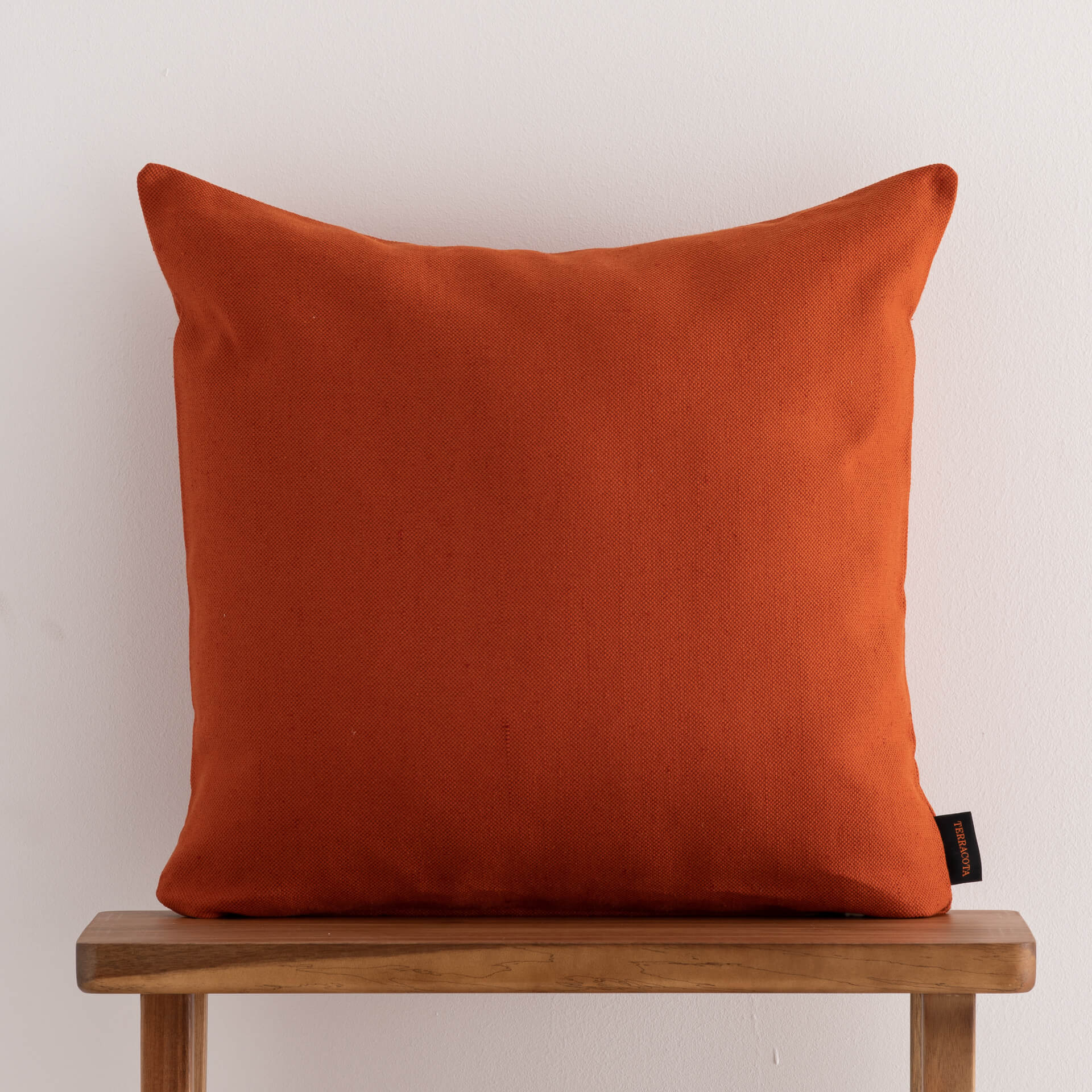 Funda de cojín jacquard 50x50 cm Cascai Terracota 0