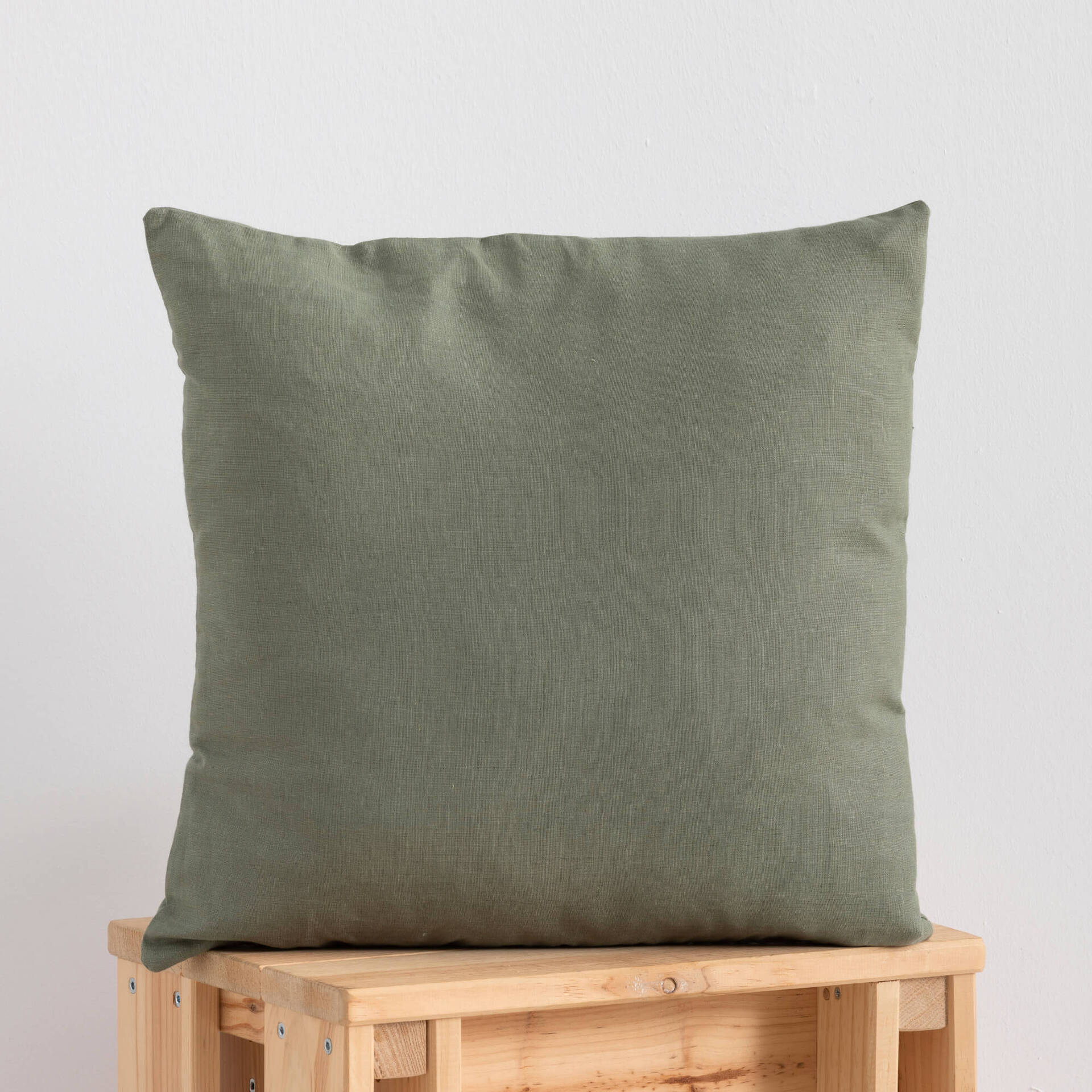 Funda de cojín 100% lino 50x50 cm Olivine 1