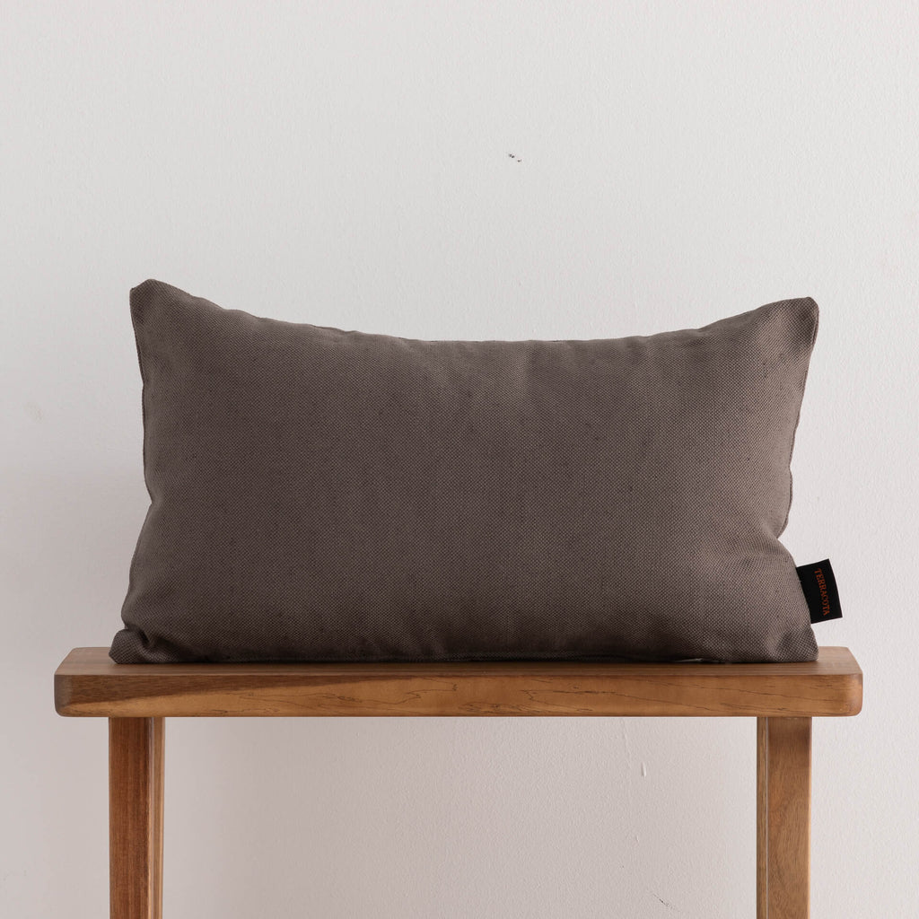 Funda de cojín jacquard 30x50 cm Cascai Anthracite 0