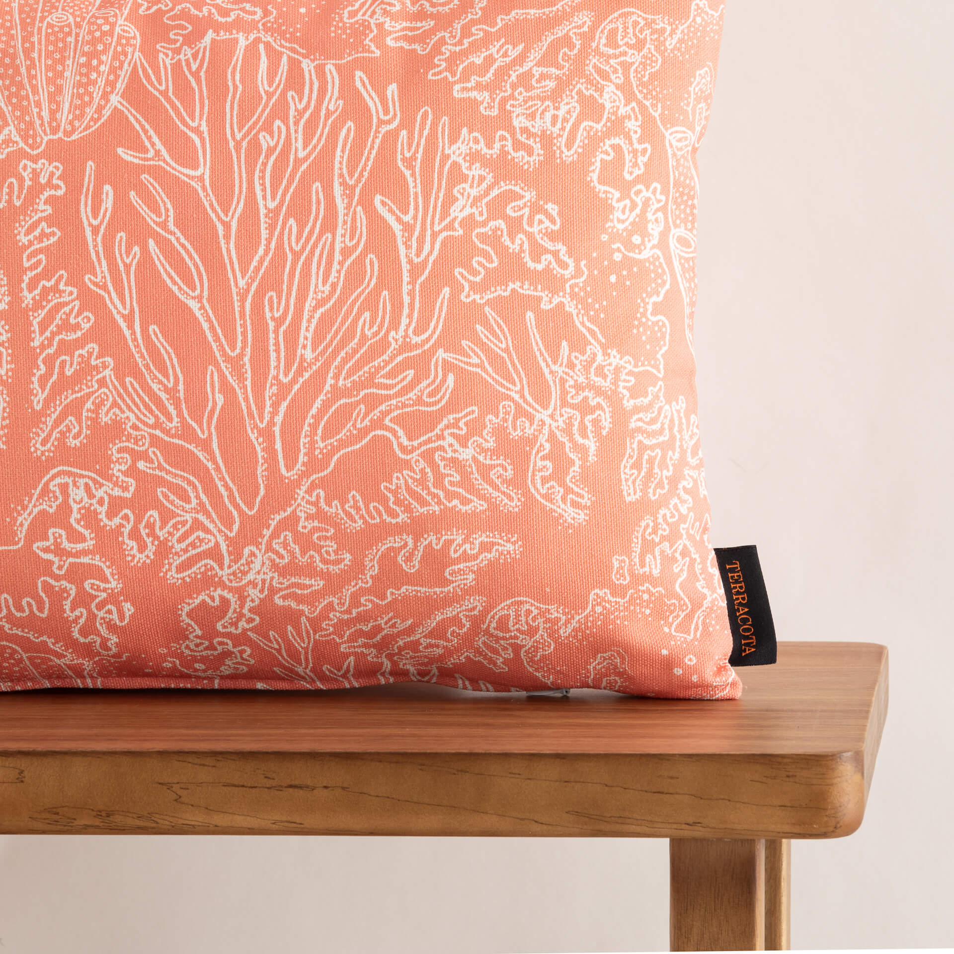 Funda de cojín 100% algodón 30x50 cm Begur Coral C 1