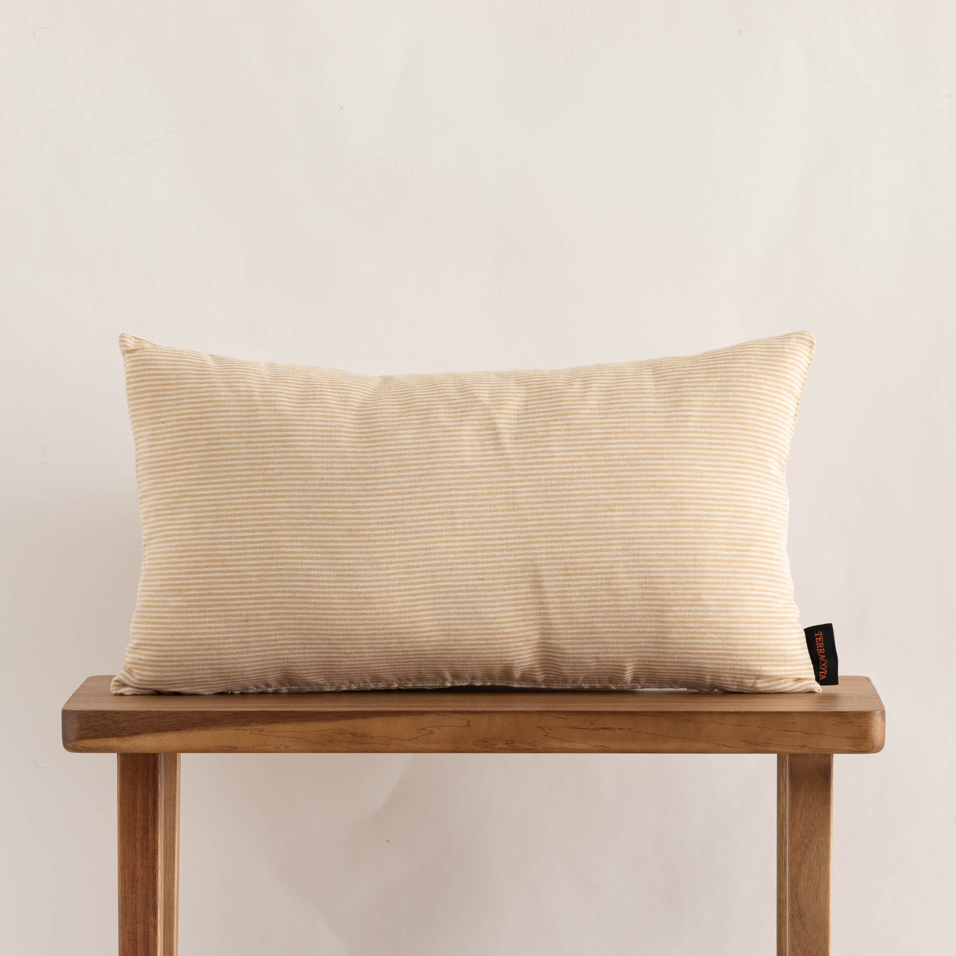 Funda de cojín jacquard 30x50 cm Jávea pequeña Amber Gold 0