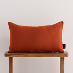 Funda de cojín jacquard 30x50 cm Cascai Terracota 0