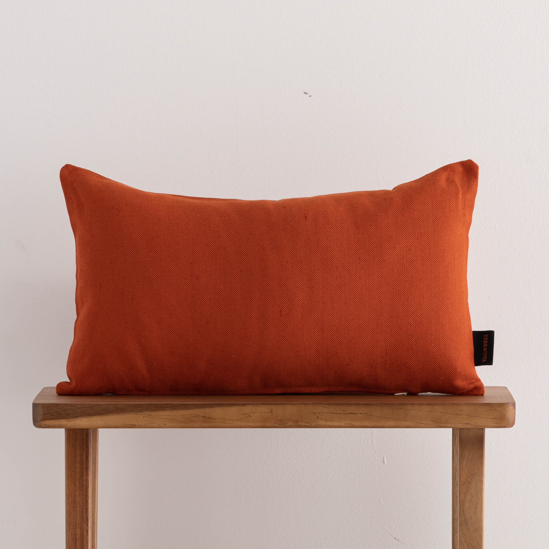Funda de cojín jacquard 30x50 cm Cascai Terracota 0