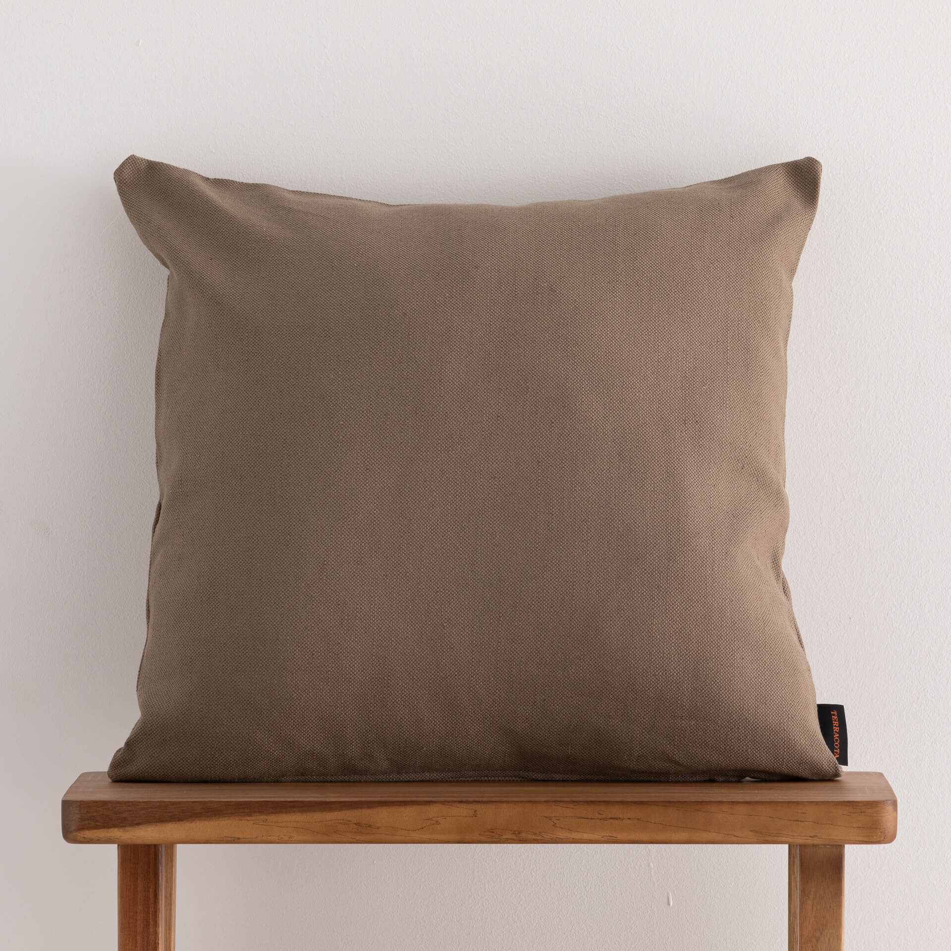 Funda de cojín jacquard 50x50 cm Cascai Wallnut 0