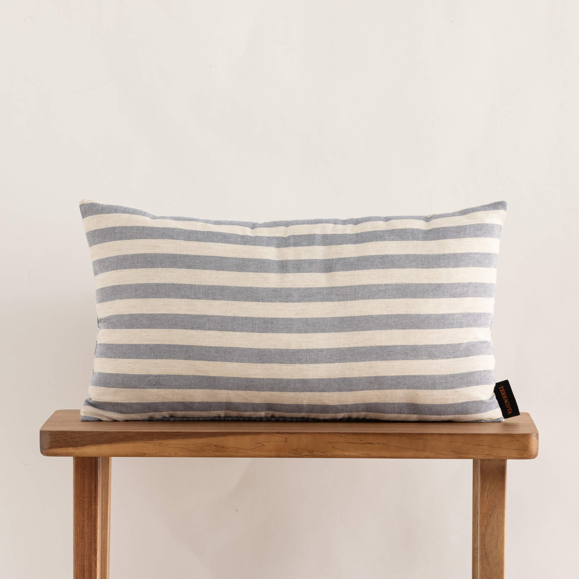 Funda de cojín jacquard 30x50 cm Jávea Grande Azulón 0