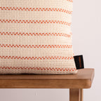 Funda de cojín jacquard 30x50 cm Agres Teja 1