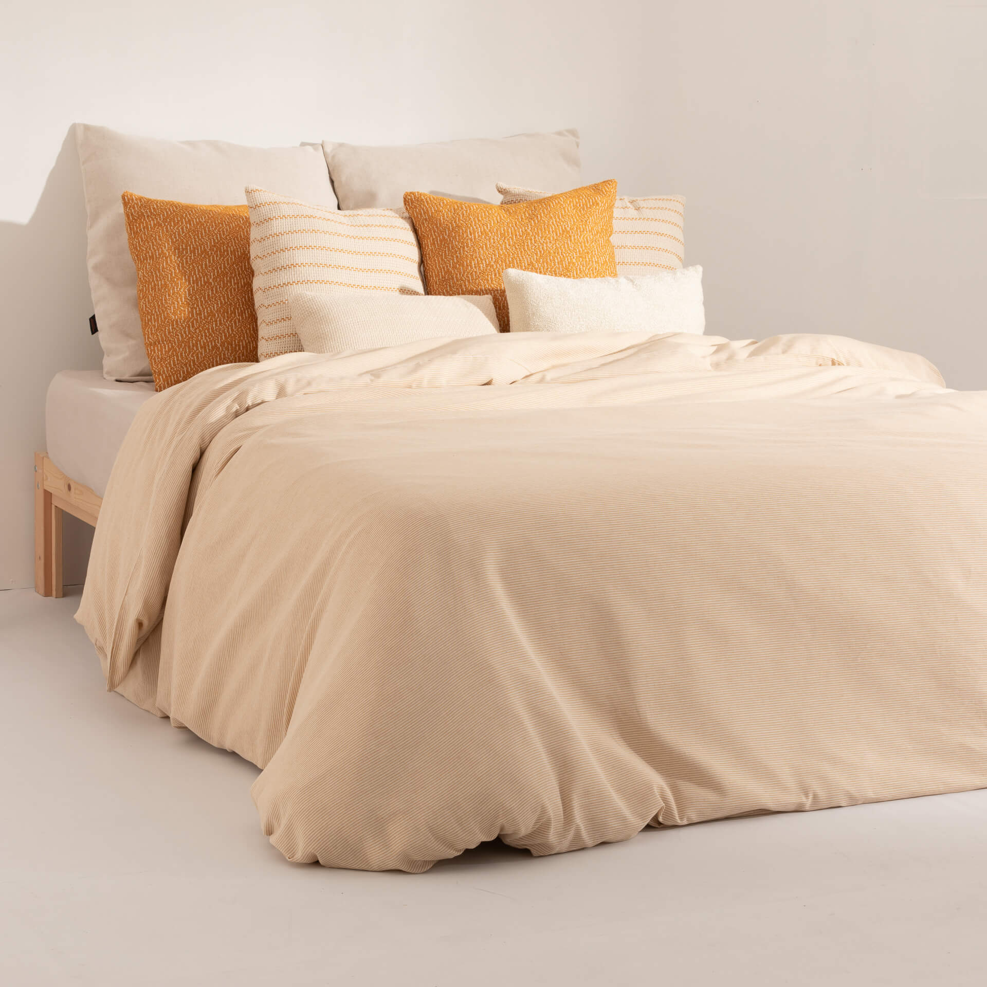 Funda nórdica jacquard Jávea Pequeña Amber Gold 3