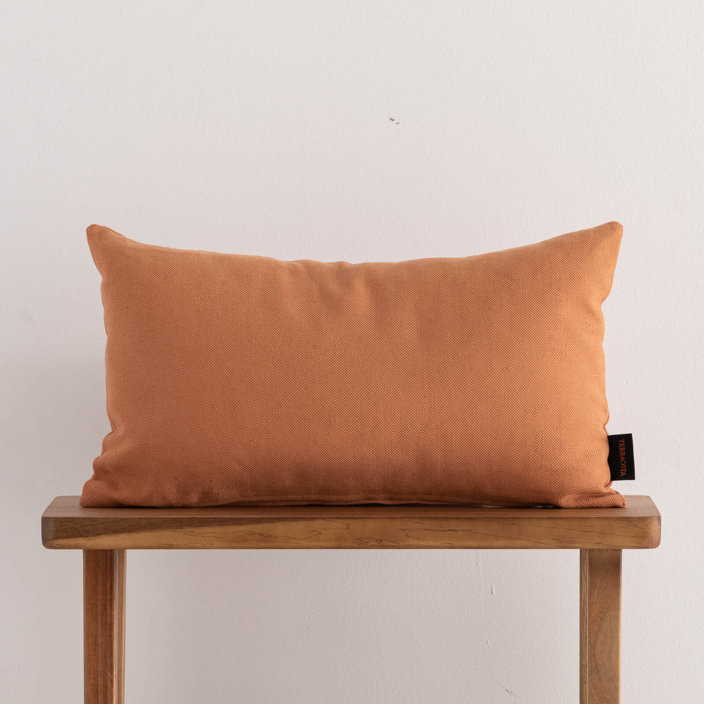 Funda de cojín jacquard 30x50 cm Cascai Burnt 0