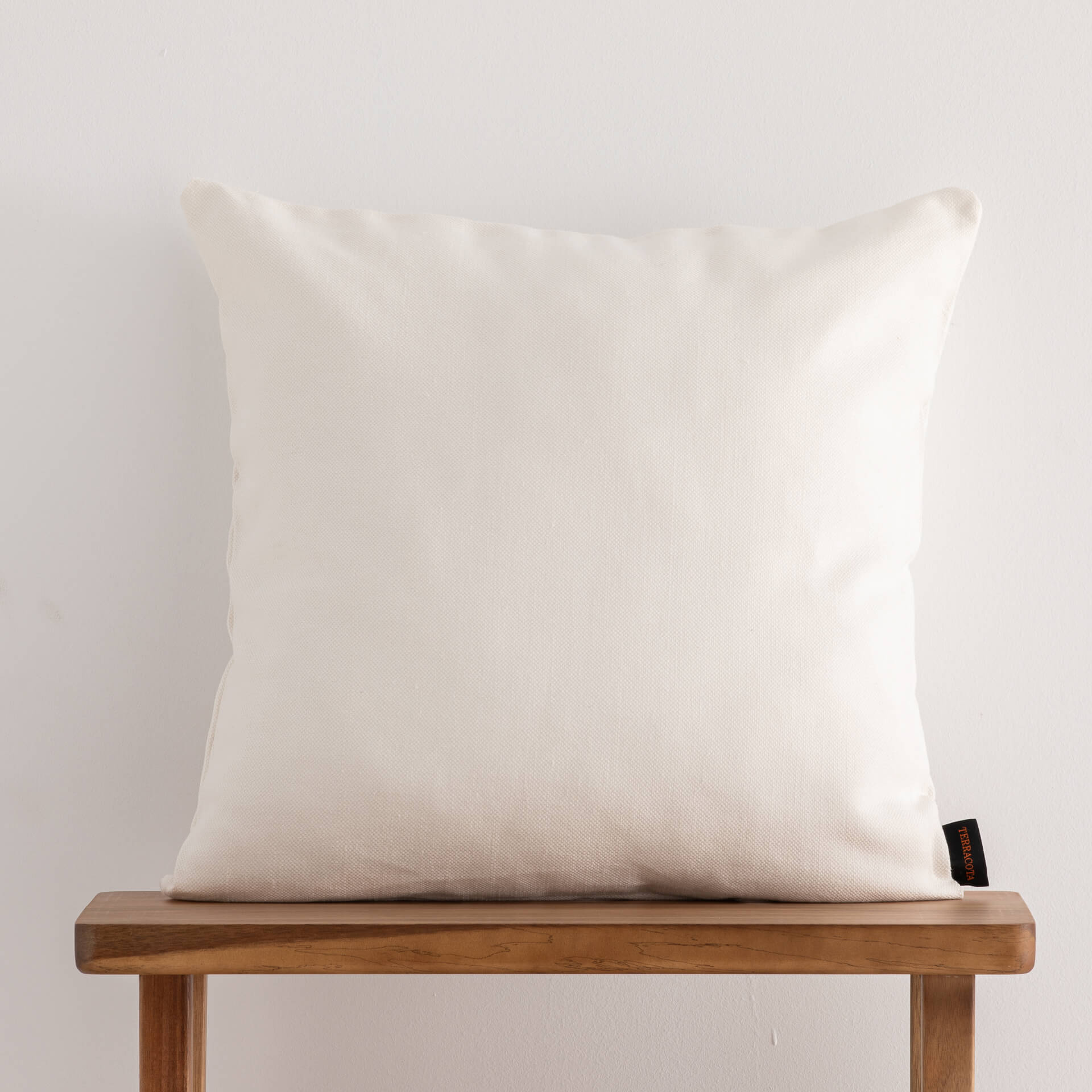 Funda de cojín jacquard 50x50 cm Cascai Blanco Quimico 0