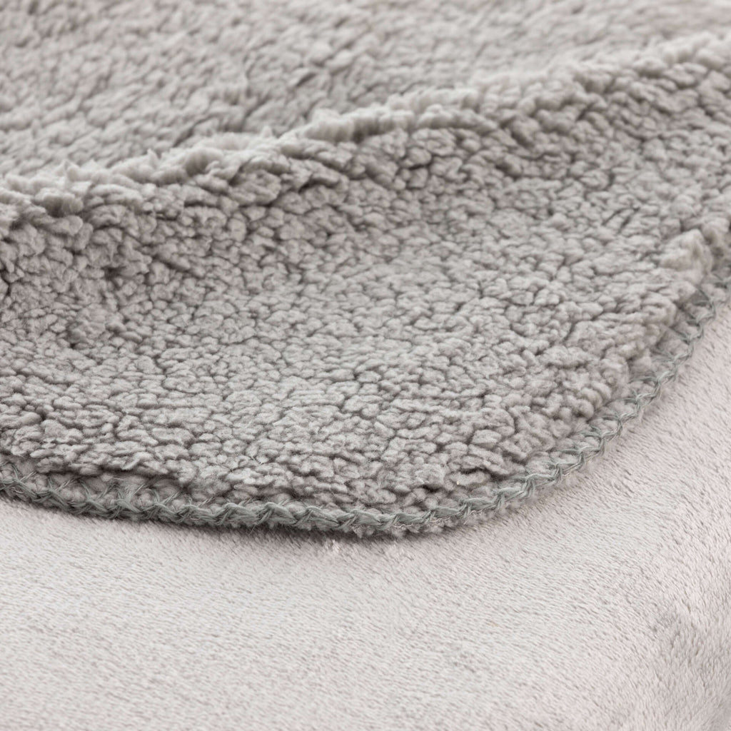 Manta extrasuave reversible Sedalina - Sherpa Anthracite