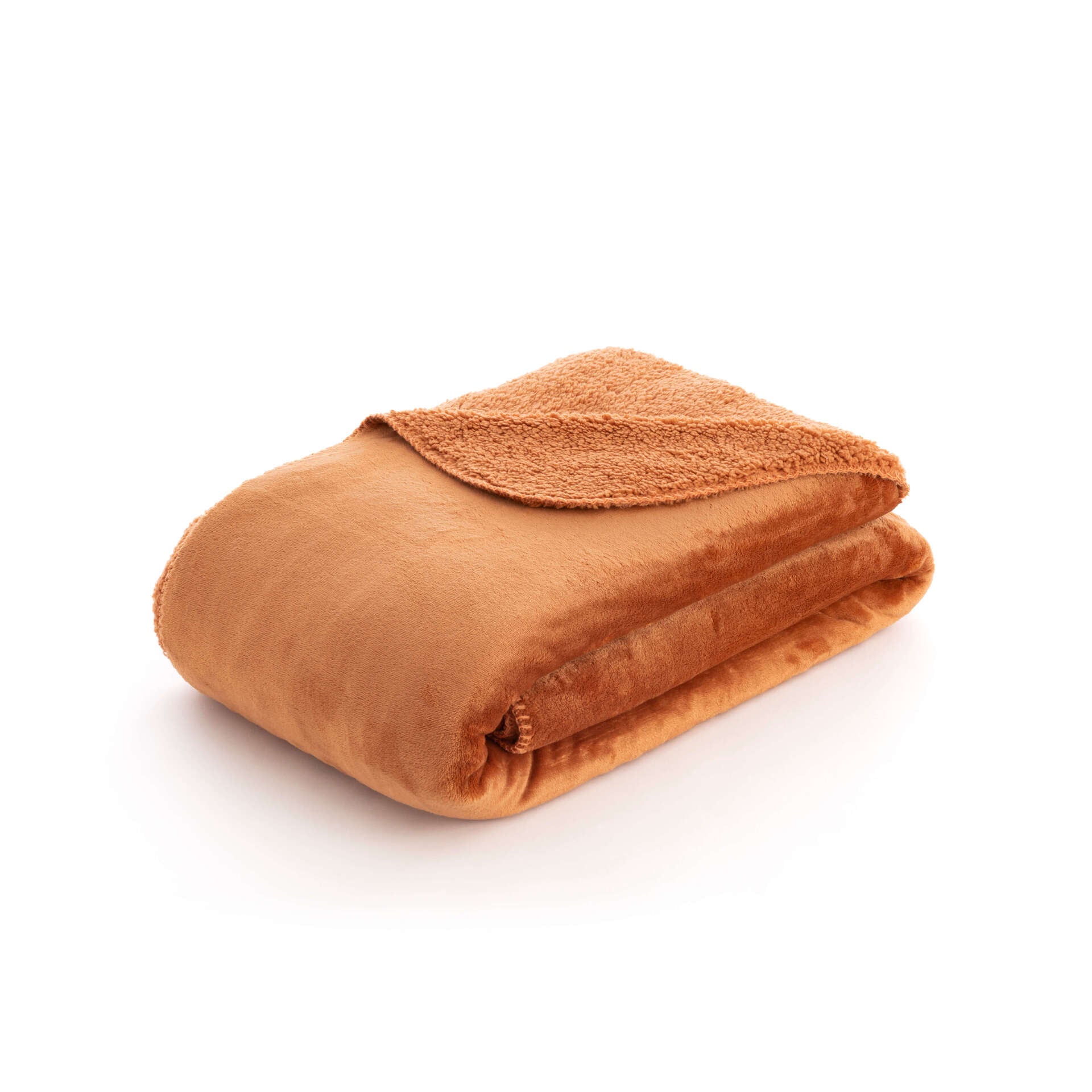 Manta extrasuave reversible Sedalina - Sherpa Brung Orange