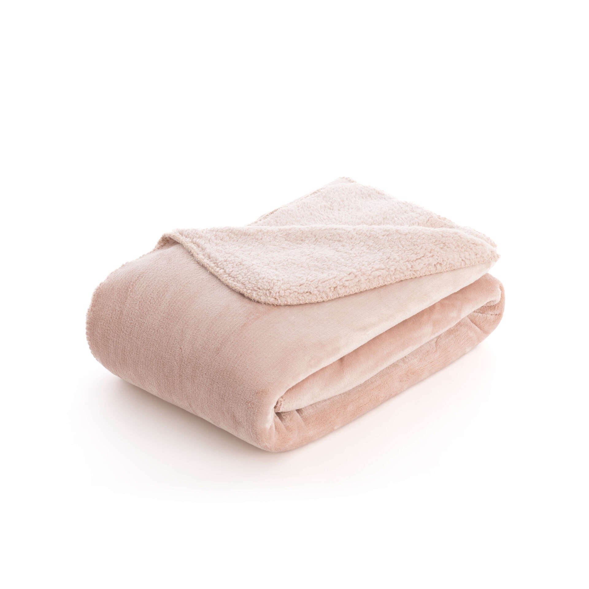 Manta extrasuave reversible Sedalina - Sherpa Light Pink