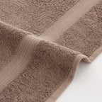 Toalla 100% algodón peinado 650 gr. Taupe