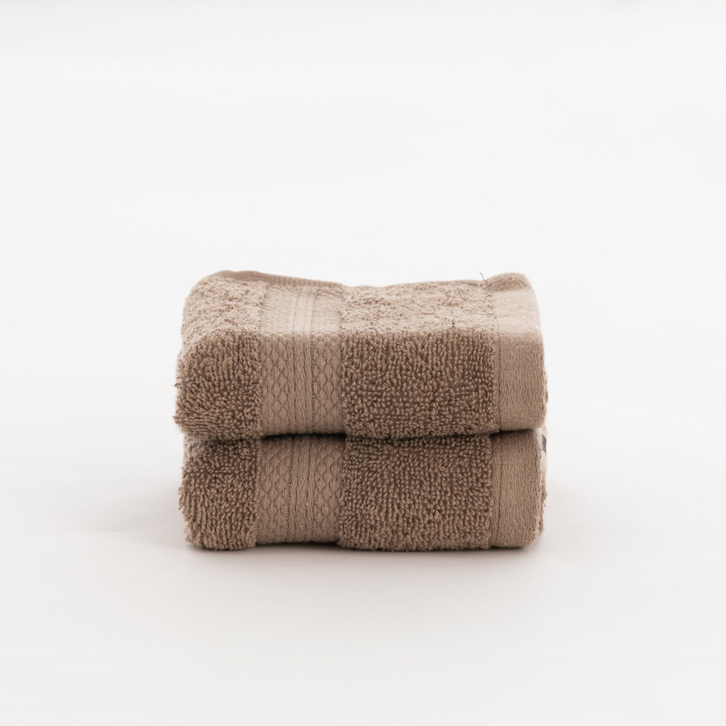 Toalla 100% algodón peinado 650 gr. Taupe