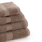 Toalla 100% algodón peinado 650 gr. Taupe