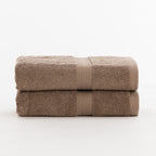 Toalla 100% algodón peinado 650 gr. Taupe