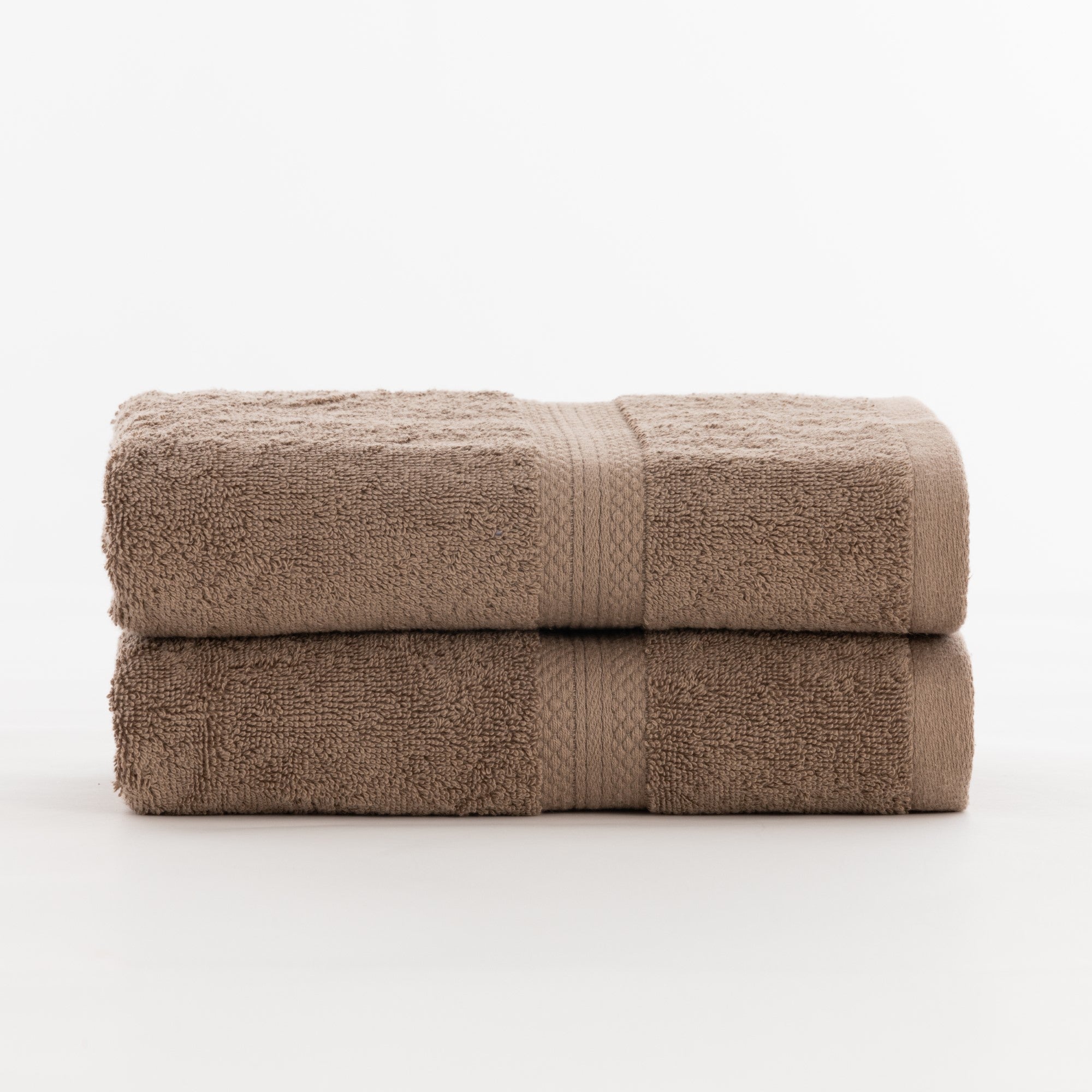 Toalla 100% algodón peinado 650 gr. Taupe