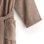 Albornoz 100% algodón peinado 650 gr. Taupe