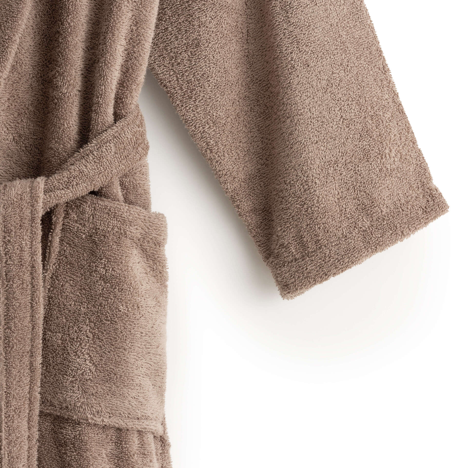 Albornoz 100% algodón peinado 650 gr. Taupe