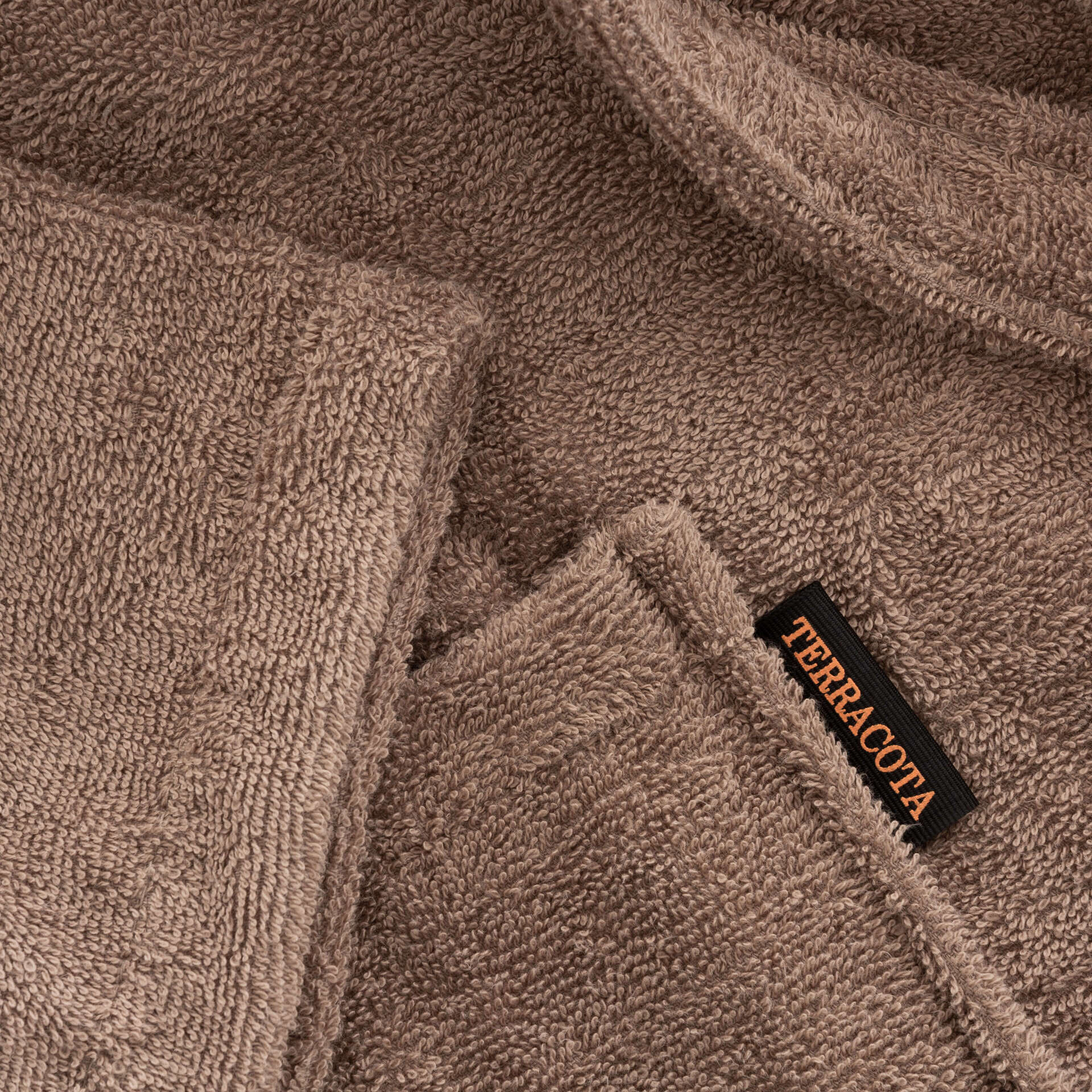 Albornoz 100% algodón peinado 650 gr. Taupe
