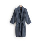 Albornoz 100% algodón peinado 650 gr. Denim Blue