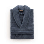 Albornoz 100% algodón peinado 650 gr. Denim Blue