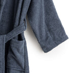 Albornoz 100% algodón peinado 650 gr. Denim Blue