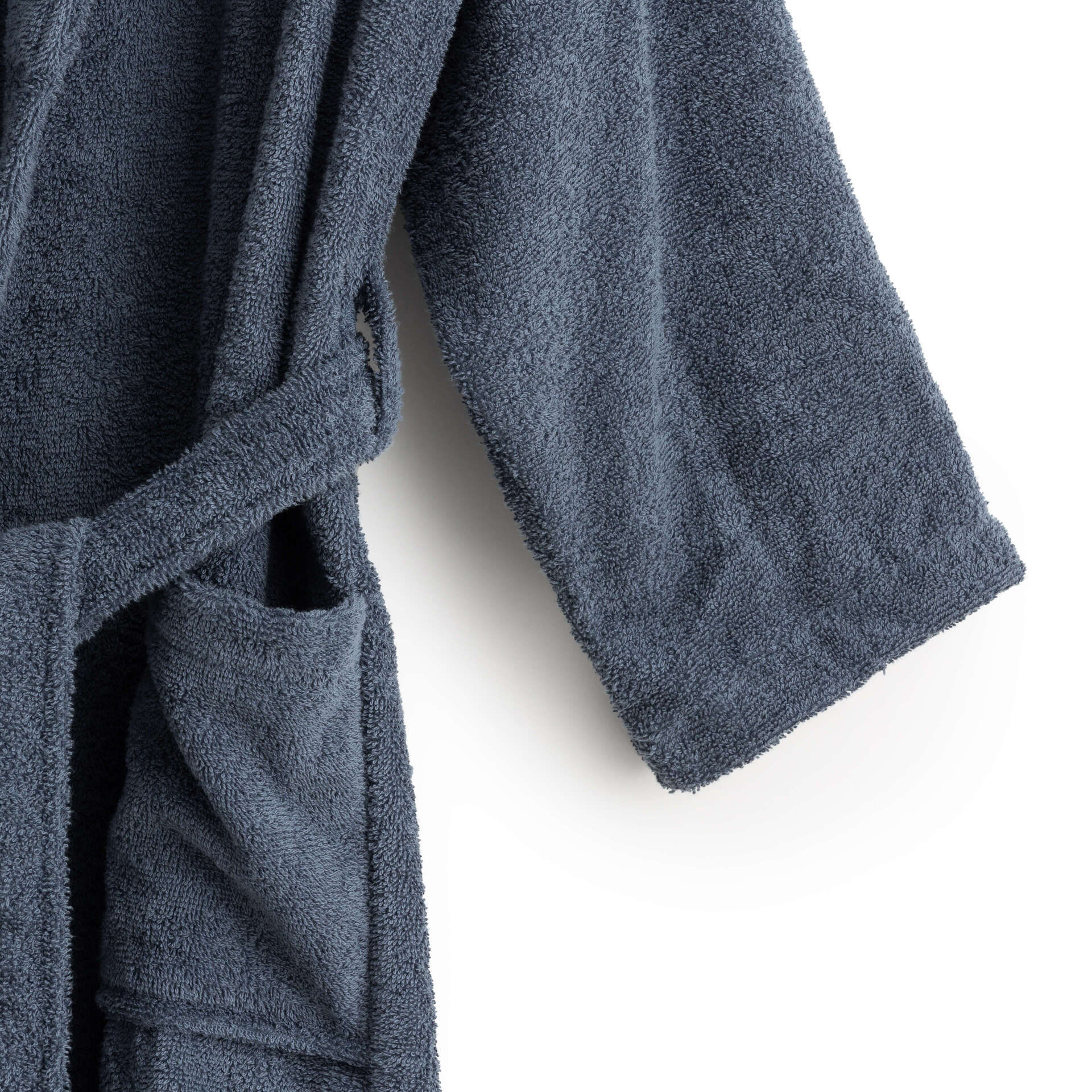 Albornoz 100% algodón peinado 650 gr. Denim Blue