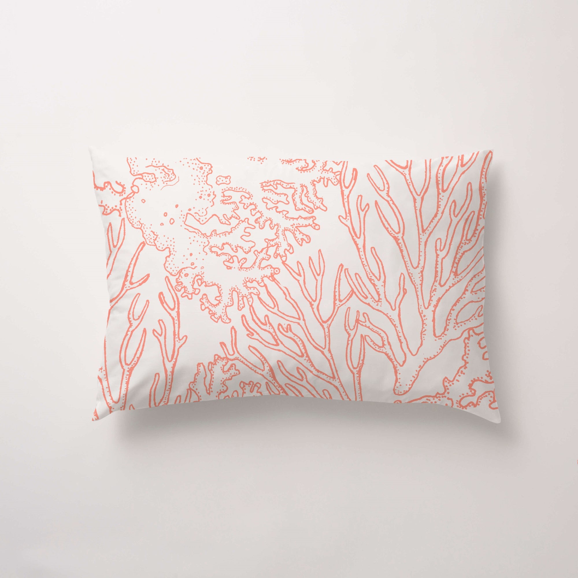 Funda de almohada popelín 300 hilos Begur Coral