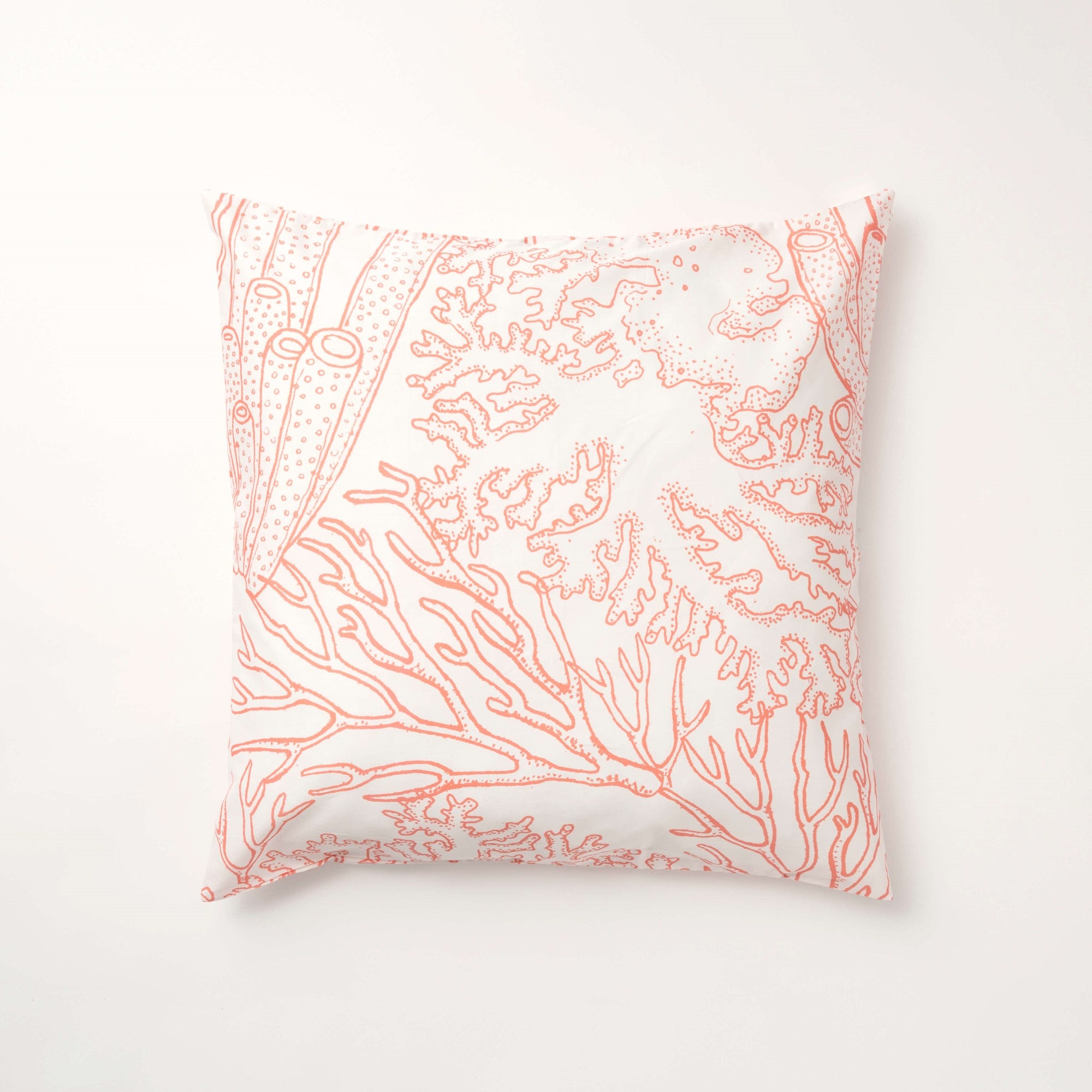 Funda de almohada popelín 300 hilos Begur Coral