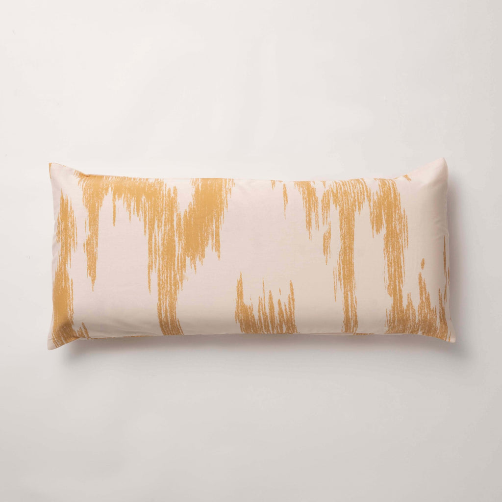Funda de almohada popelín 300 hilos Mahón Mostaza