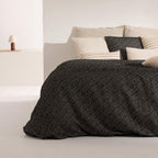 Funda nórdica jacquard Benisa Negro